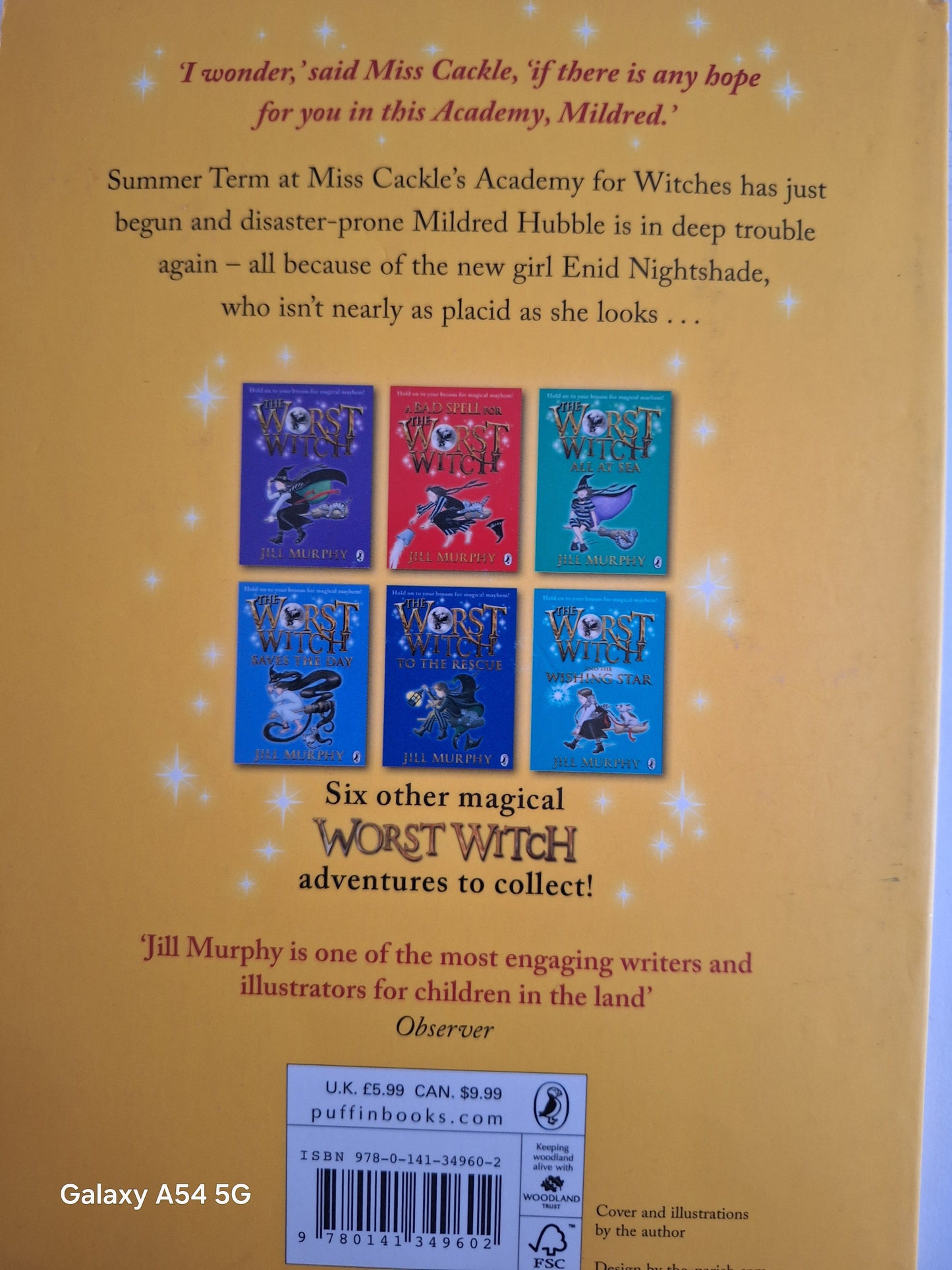 Cover of Worst Witch Strikes Again used book featuring illustrations of magical adventures with witches