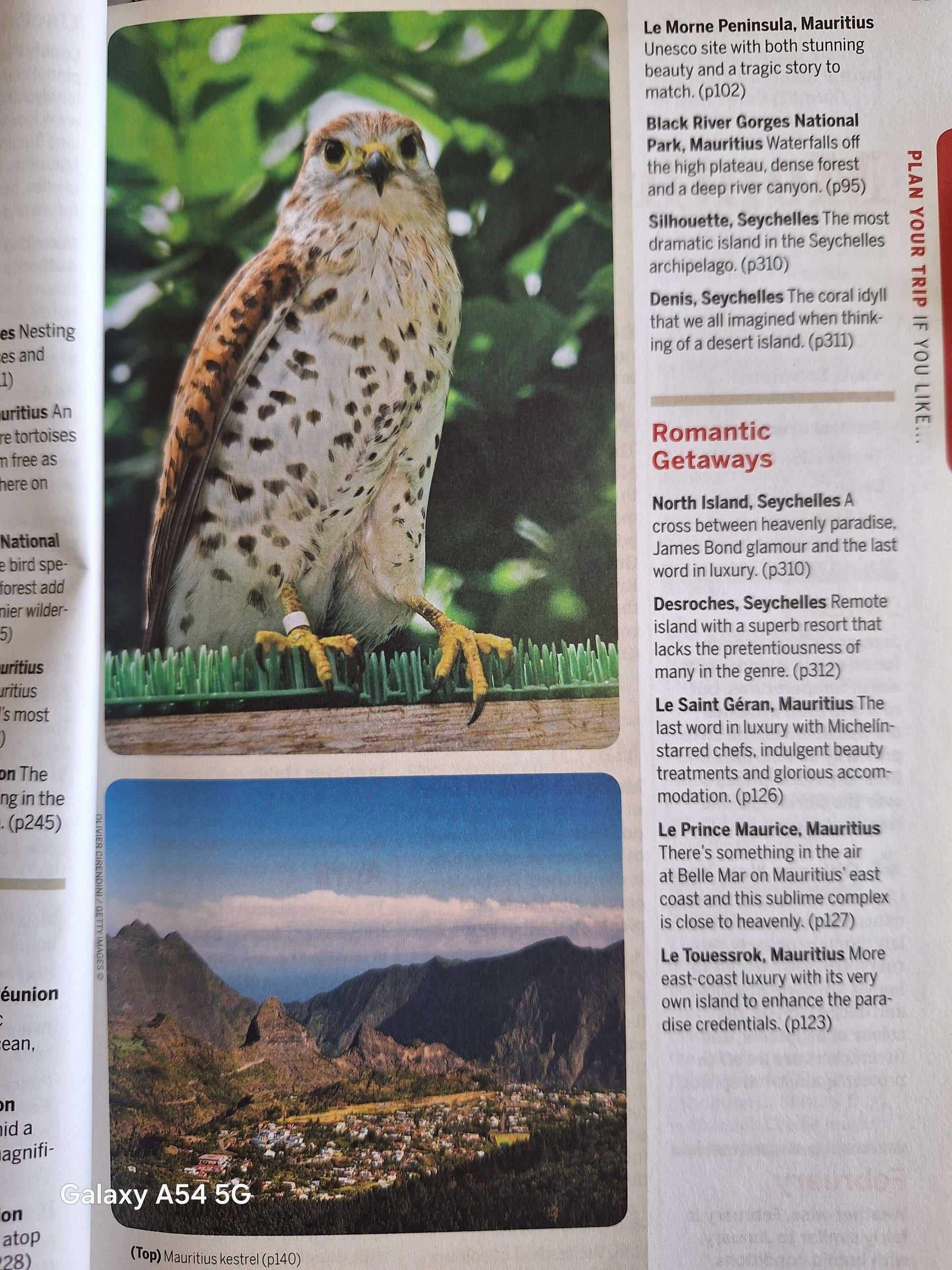 Cheap guidebook for Mauritius and Seychelles featuring stunning wildlife and scenic views