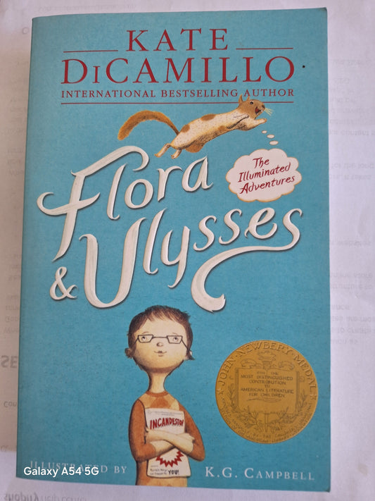Flora and Ulysses book UK by Kate DiCamillo featuring illustrations and a whimsical cover