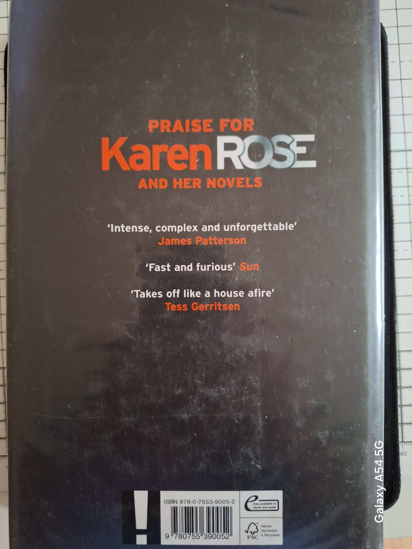 Back cover of the book Every dark corner by Slightly Read Books featuring praise for Karen Rose’s novels