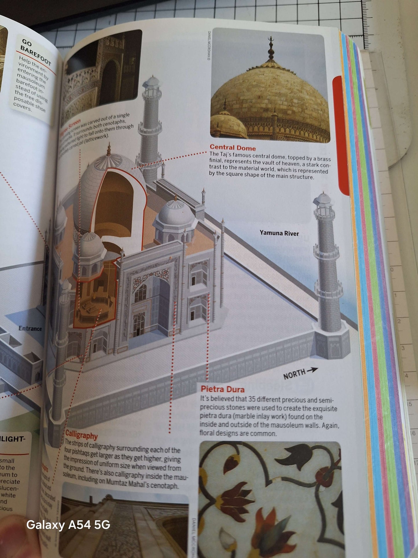 Lonely Planet Discover India Guidebook - Quality Bargain Book showing Central Dome and Calligraphy details.