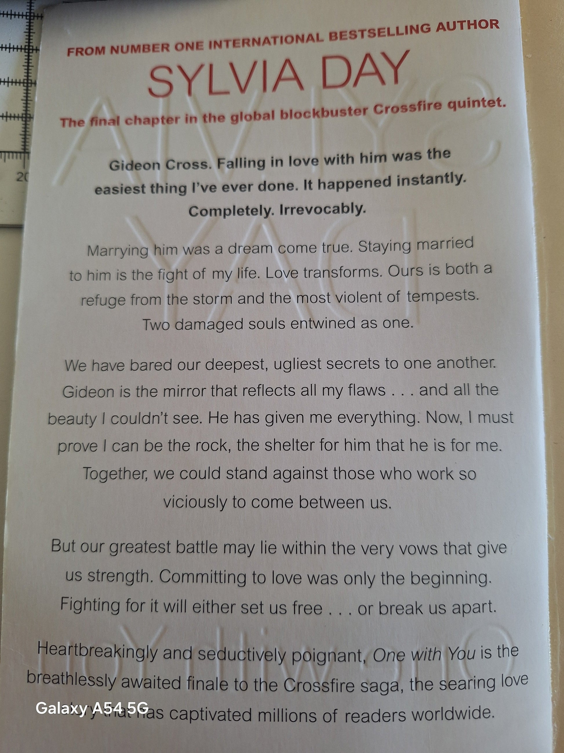 Slightly Read Books Crossfire series final novel for sale, featuring Gideon Cross and a compelling love story.