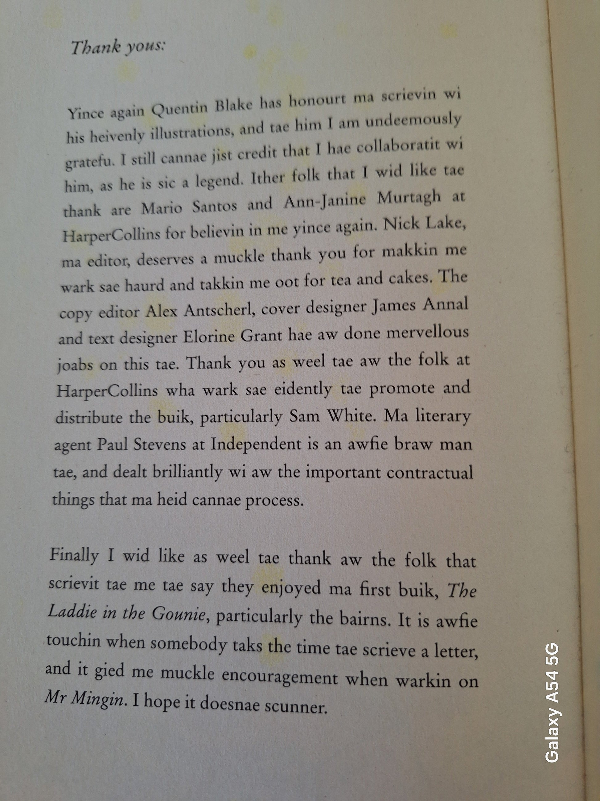 Used Mr Mingin children's book UK with cover featuring playful illustrations and engaging text